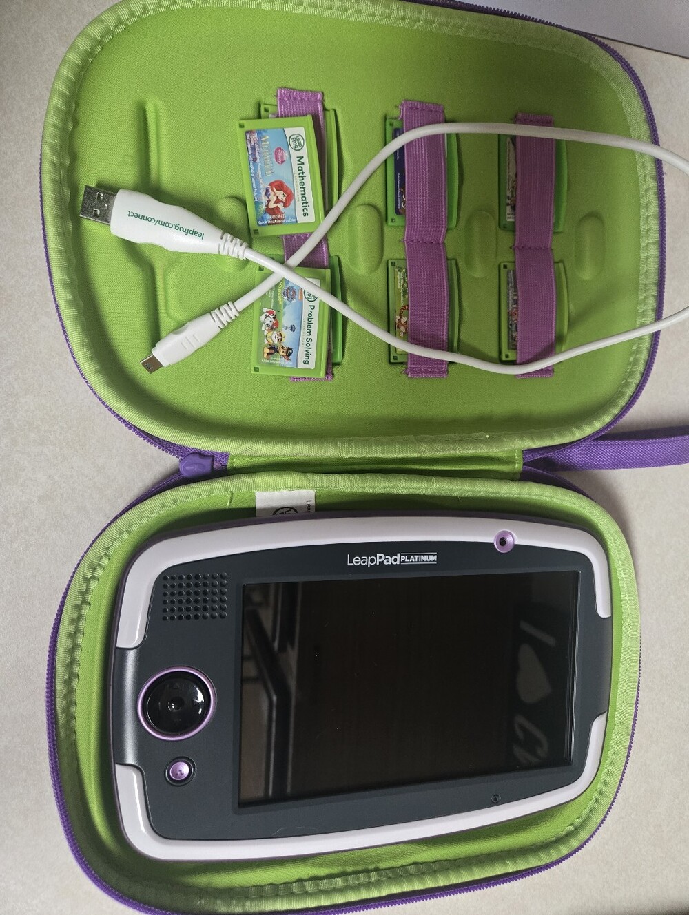 LeapFrog 2015 Kids Tablet in Purple and White With Games